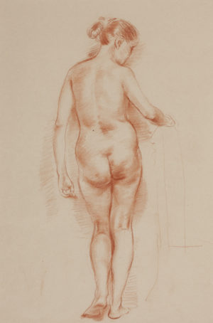 Nora Heysen Female Nude - Back Study