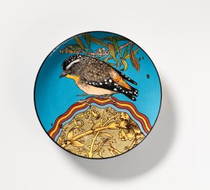 BOWERS Spotted Pardalote 2 2024 earthenware 20 cm